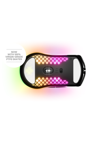 RATON STEELSERIES AEROX 3 (2022) WIRELESS ONYX...
