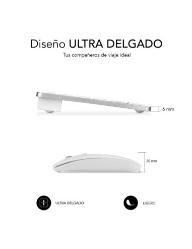 COMBO MULTIDISPOSITIVO COMPACTO PLATEADO/BLANCO