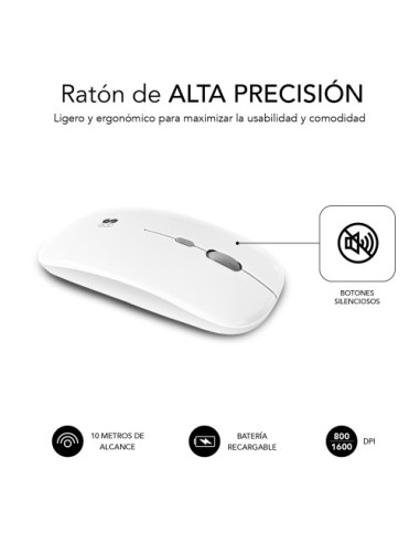 COMBO MULTIDISPOSITIVO COMPACTO PLATEADO/BLANCO