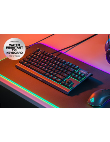 TECLADO STEELSERIES APEX 3 TKL (USA) (64831)