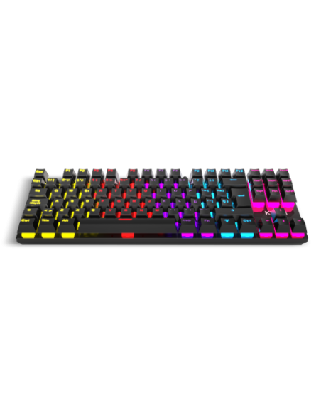 KROM TECLADO GAMING KASIC TKL. MECANICO. TECLAS RETROILUMINADAS RAINBOW. USB