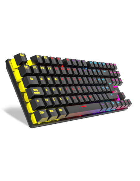 KROM TECLADO GAMING KASIC TKL. MECANICO. TECLAS RETROILUMINADAS RAINBOW. USB