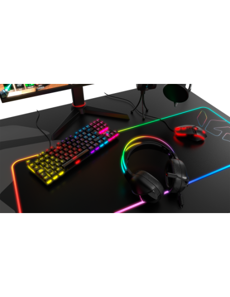 KROM TECLADO GAMING KASIC TKL. MECANICO. TECLAS RETROILUMINADAS RAINBOW. USB