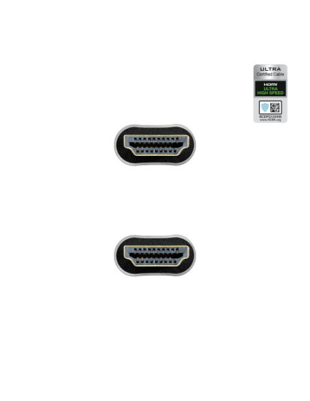 NANOCABLE CABLE HDMI 2.1 CERTIFICADO ULTRA HS M-M NEGRO 2 M