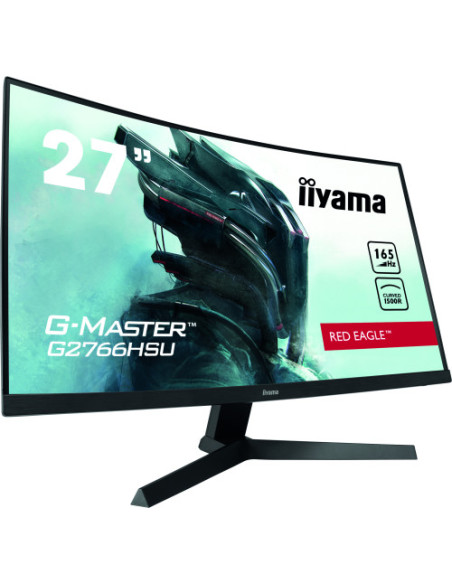 MONITOR IIYAMA 27" GAMING G2766HSU-B1, FHD, 1920 x 1080, 1MS, 165HZ, ALT, INCL, REG ALT, USB, HDMI, DISPLAYPORT