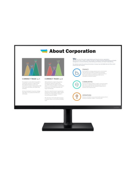 SAMSUNG MONITOR LF27T450FZUXEN 27"/16:9/IPS/250 CD/FULL HD 1920 X 1080/5 MS/2X HDMI/1X DISPLAY PORT/HUB USB/MULTIMEDIA/REGULABLE