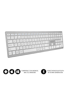 TECLADO COMPLETO INALAMBRICO BLUETOOTH PURE EXTENDED SILVER