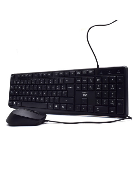EWENT KIT TECLADO + RATON CON ESCRITURA SILENCIOSA