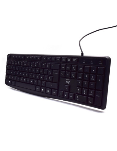 EWENT TECLADO USB CON ESCRITURA SILENCIOSA