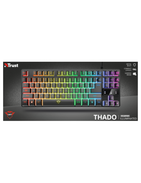 TRUST TECLADO GXT833 THADO TKL ES