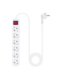 NANOCABLE REGLETA DE ENCHUFES 6TOMAS CON INTERRUPTOR 1.4 METROS BLANCA 2