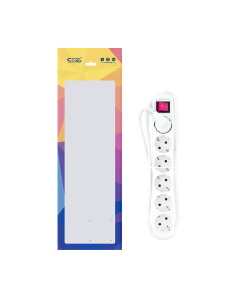 NANOCABLE REGLETA DE ENCHUFES 6TOMAS CON INTERRUPTOR 1.4 METROS BLANCA
