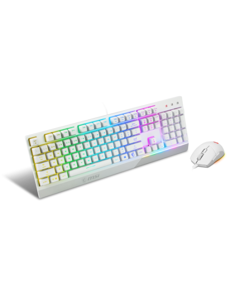 TECLADO + RATON MSI VIGOR GK30 COMBO WHITE ES TECLADO + RATON MSI VIGOR GK30 COMBO WHITE ES