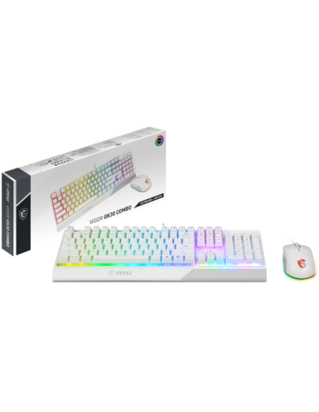 TECLADO + RATON MSI VIGOR GK30 COMBO WHITE ES