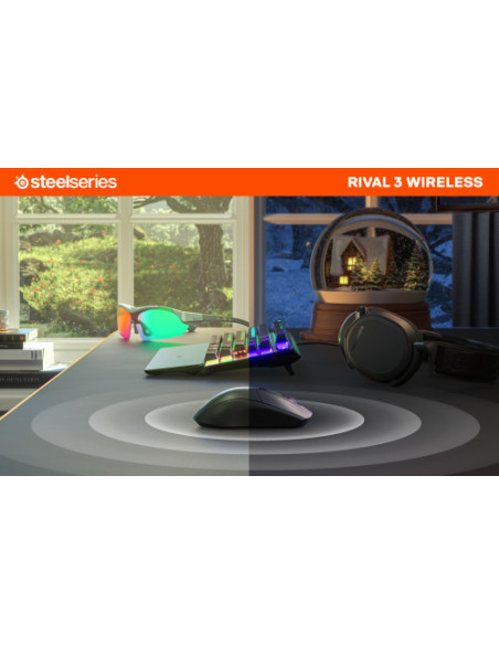 RATON STEELSERIES - RIVAL 3 WIRELESS (62521)