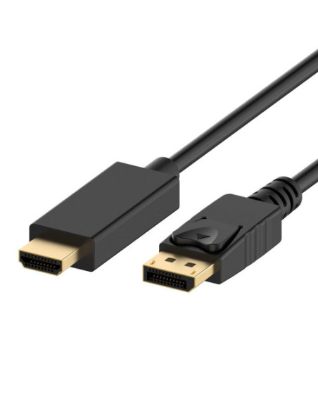 EWENT CABLE ADAPTADOR DISPLAYPORT V1.2 A HDMI M/M 3M NEGRO EWENT CABLE ADAPTADOR DISPLAYPORT V1.2 A HDMI M/M 3M NEGRO
