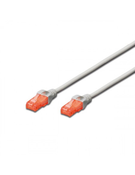 EWENT CABLE DE RED LATIGUILLO RJ45 CAT 6 U/UTP 20m GRIS