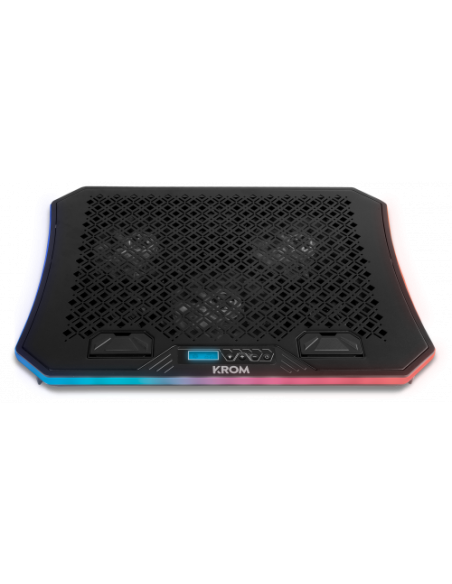 KROM BASE REFRIGERACION PORTATIL HASTA 19". SOPORTE SMARTPHONE. HUB 2 X USB. RGB (NXKROMKOOLER)