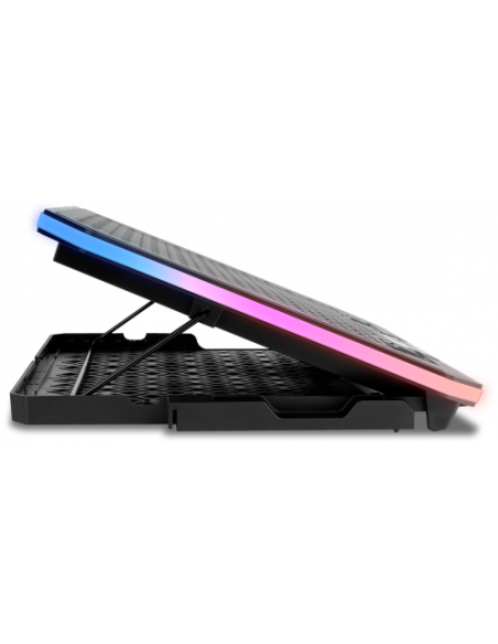 KROM BASE REFRIGERACION PORTATIL HASTA 19". SOPORTE SMARTPHONE. HUB 2 X USB. RGB (NXKROMKOOLER)