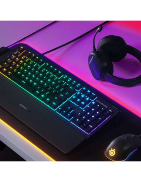 TECLADO STEELSERIES APEX 3 (PORTUGUES) (64804)