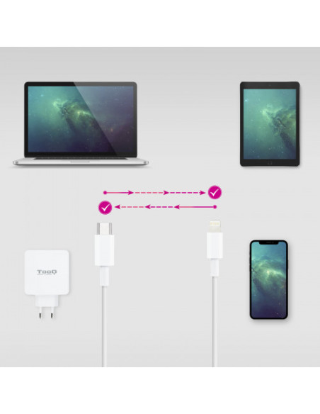 NANOCABLE CABLE LIGHTNING A USB-C, 1.0 M