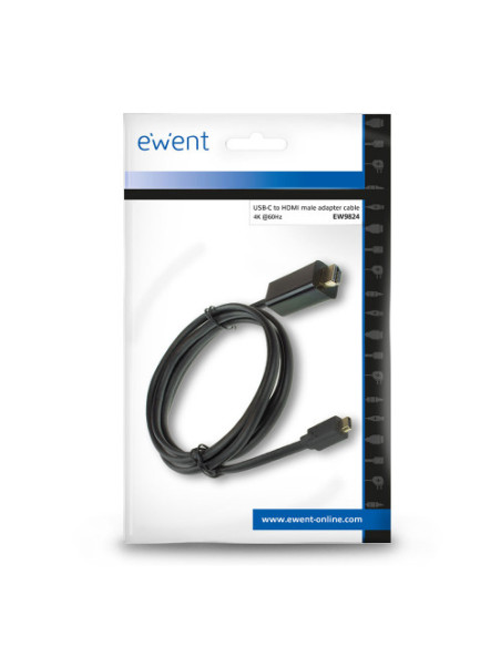 EWENT CABLE DE CONVERSION USB-C a HDMI MACHO 4K/60HZ de 2m