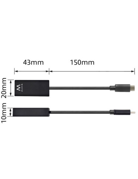 EWENT CONVERSOR USB-C a HDMI HEMBRA 4K/30Hz