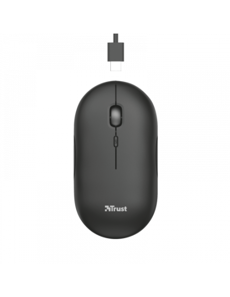 TRUST RATON PUCK INALAMBRICO RECARGABLE  ULTRAFINO NEGRO  (24059)