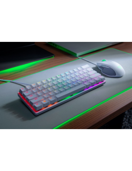 TECLADO RAZER HUNTSMAN MINI MERCURY RED SWICTH (USA) (RZ03-03390400-R3M1)