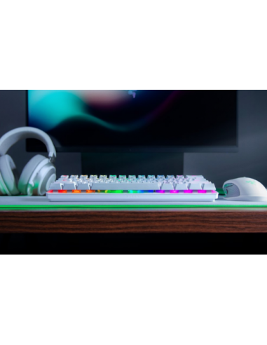 TECLADO RAZER HUNTSMAN MINI MERCURY RED SWICTH...