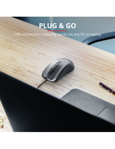 TRUST RATÓN ÓPTICO CON CONEXIÓN USB CARVE
