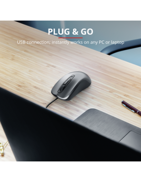 TRUST RATÓN ÓPTICO CON CONEXIÓN USB CARVE