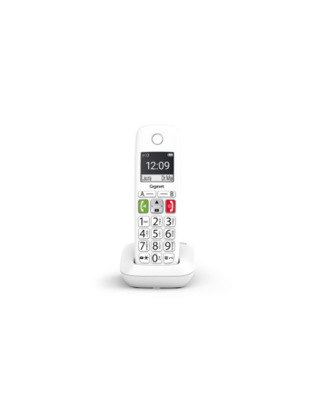 SIEMENS -GIGASET TELEFONO FIJO INALAMBRICO E290 DUO TECLAS GRANDES Y PANTALLA DE ALTA VISIBILIDAD 150 CONTACTOS BLANCO