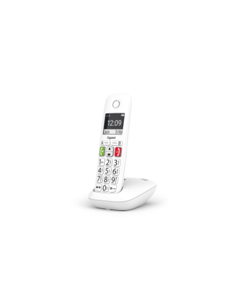 SIEMENS -GIGASET TELEFONO FIJO INALAMBRICO E290 DUO TECLAS GRANDES Y PANTALLA DE ALTA VISIBILIDAD 150 CONTACTOS BLANCO