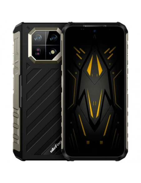 ULEFONE SMARTPHONE RUGERIZADO VISION NOCTURNA ARMOR 22. 6.58" FHD+ 120HZ. 8GB RAM. 128GB. MTK HELIO G96. 6600 MAH. NEGRO. ANDROI