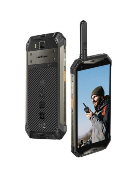 ULEFONE SMARTPHONE RUGERIZADO PTT ARMOR 20WT. 5.65" FHD+. 12GB RAM. 256GB. MTK HELIO G99. 10850 MAH. NEGRO. ANDROID 12