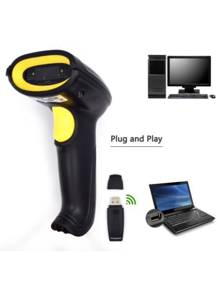 EWENT LECTOR DE CODIGOS DE BARRA LASER, WIRELESS EWENT 3430