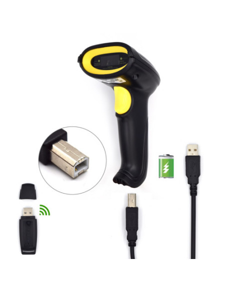 EWENT LECTOR DE CODIGOS DE BARRA LASER, WIRELESS EWENT 3430