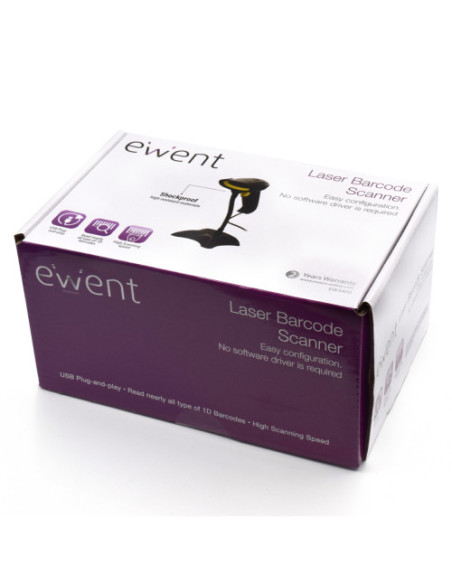 EWENT LECTOR DE CODIGOS DE BARRA USB, LASER EWENT 3400