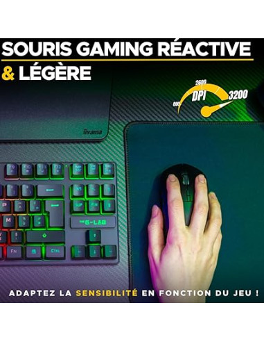 GAMING COMBO - KORP + KEYBOARD+MOUSE+PAD 4 EN 2