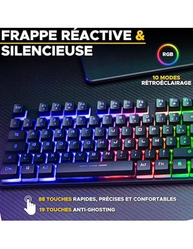 GAMING COMBO - KORP + KEYBOARD+MOUSE+PAD 4 EN 2