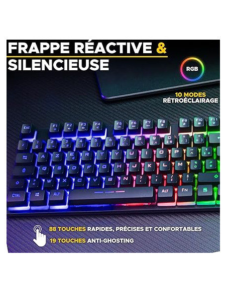 GAMING COMBO - KORP + KEYBOARD+MOUSE+PAD 4 EN 2