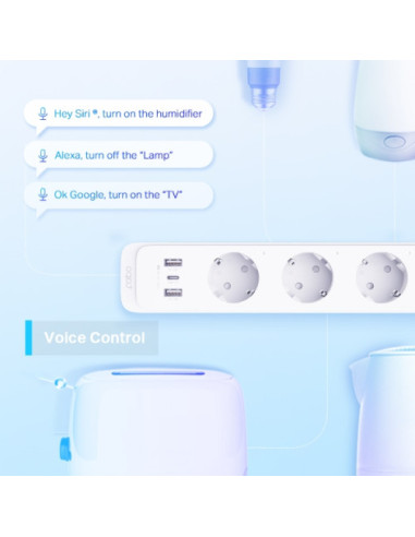 TP-LINK REGLETA WI-FI INTELIGENTE, 3-OUTLETS,...