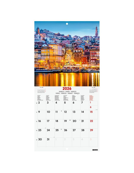 CALENDARIO FINOCAM 2026 PARED 18X18CM CHARMING INTL