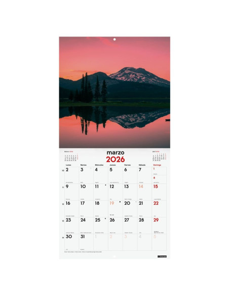 CALENDARIO FINOCAM 2026 PARED 30X30CM ATARDECERES MAGICOS