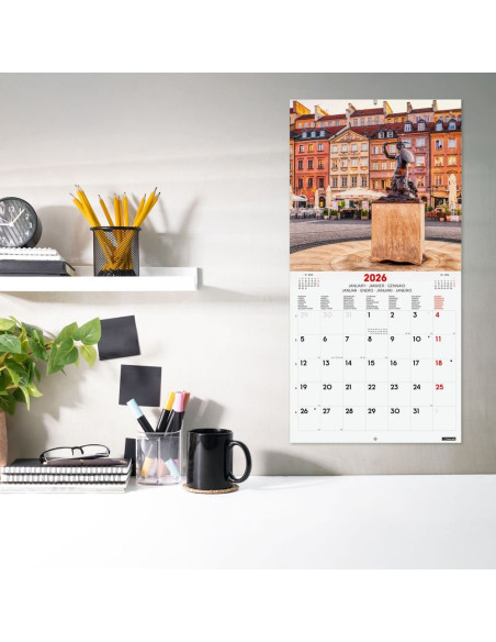 CALENDARIO FINOCAM 2026 PARED 30X30CM CHARMING INTL