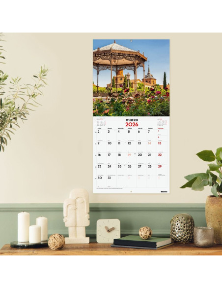 CALENDARIO FINOCAM 2026 PARED 30X30CM CIUDADES