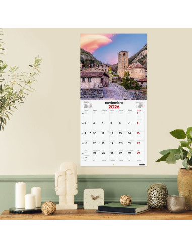 CALENDARIO FINOCAM 2026 PARED 30X30CM PUEBLOS ENCANTO