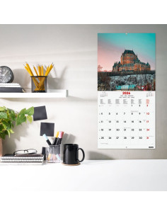 CALENDARIO FINOCAM 2026 PARED 30X30CM TRAVELING INTL