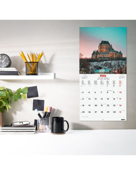CALENDARIO FINOCAM 2026 PARED 30X30CM TRAVELING INTL